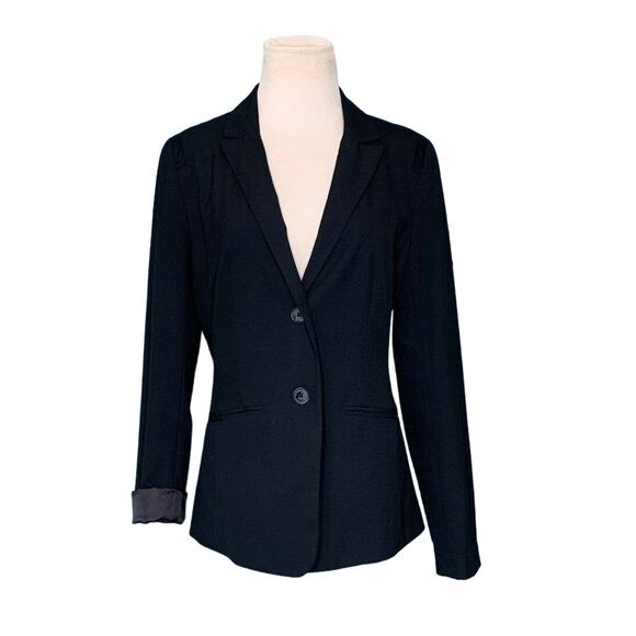 Gap black 2 buttoned long sleeves blazer size 4 - Picture 9 of 9